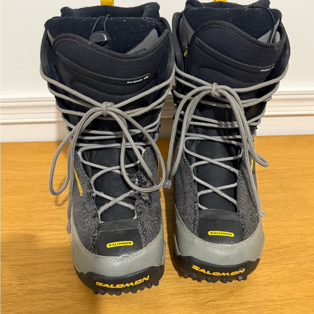 Salomon Black and Gray Outdoor Boots